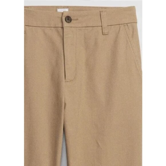 NWT Gap Factory Mid Rise Girlfriend Khaki Pants 12 Black A593 - Picture 4 of 4